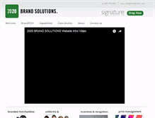 Tablet Screenshot of 2020brands.com